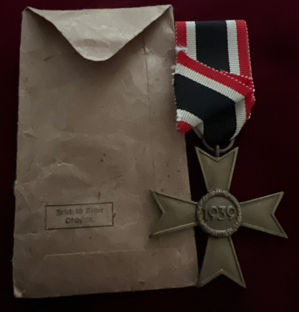 Nazi Germany, War Merit Cross, civil, with original packet of issue