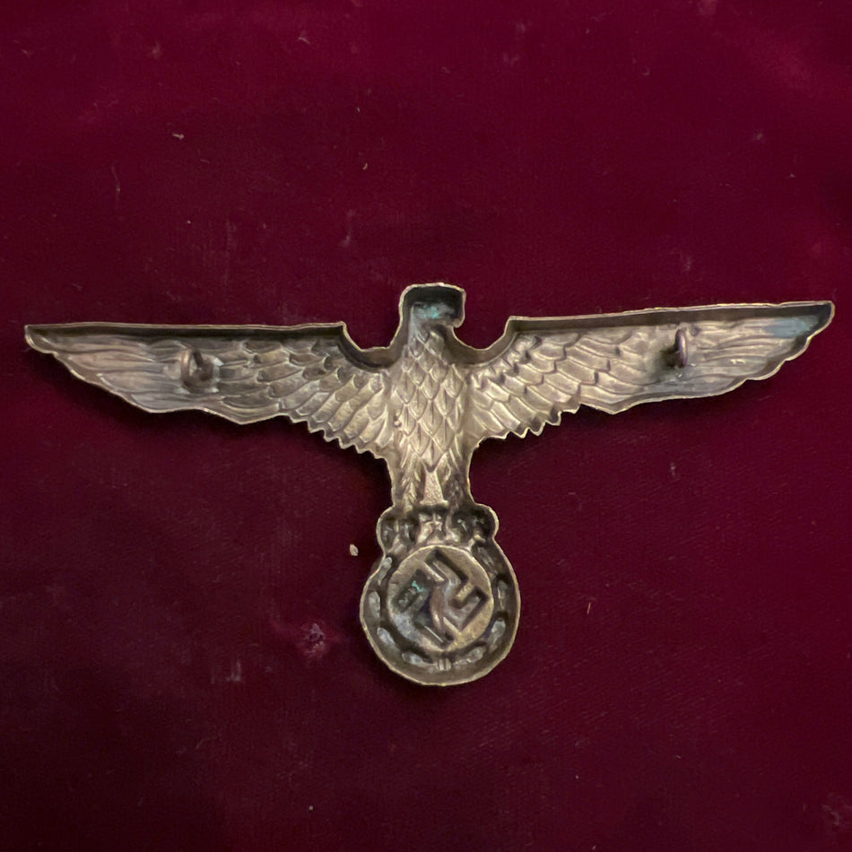 Nazi Germany, Kriegsmarine Tropical Pith Helmet Eagle, scarce