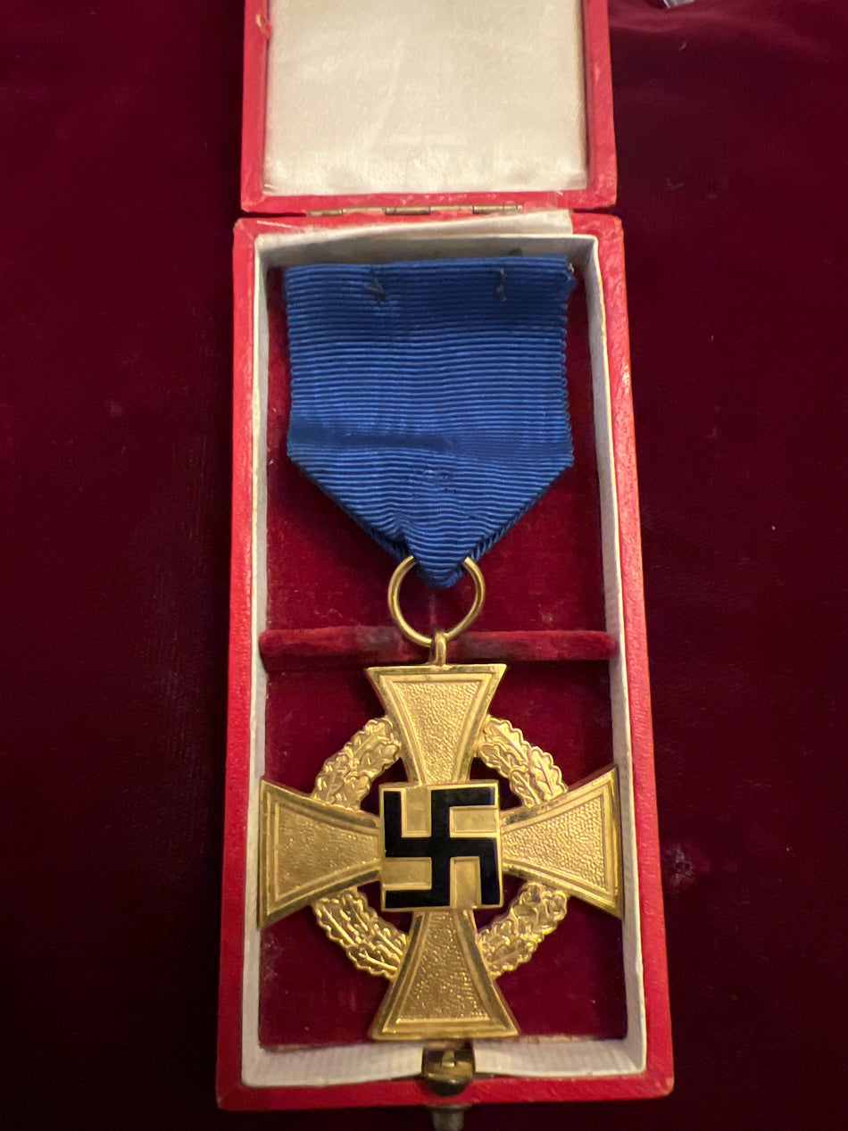 Nazi Germany, 40 Years Faithful Service Cross, in original box of issue