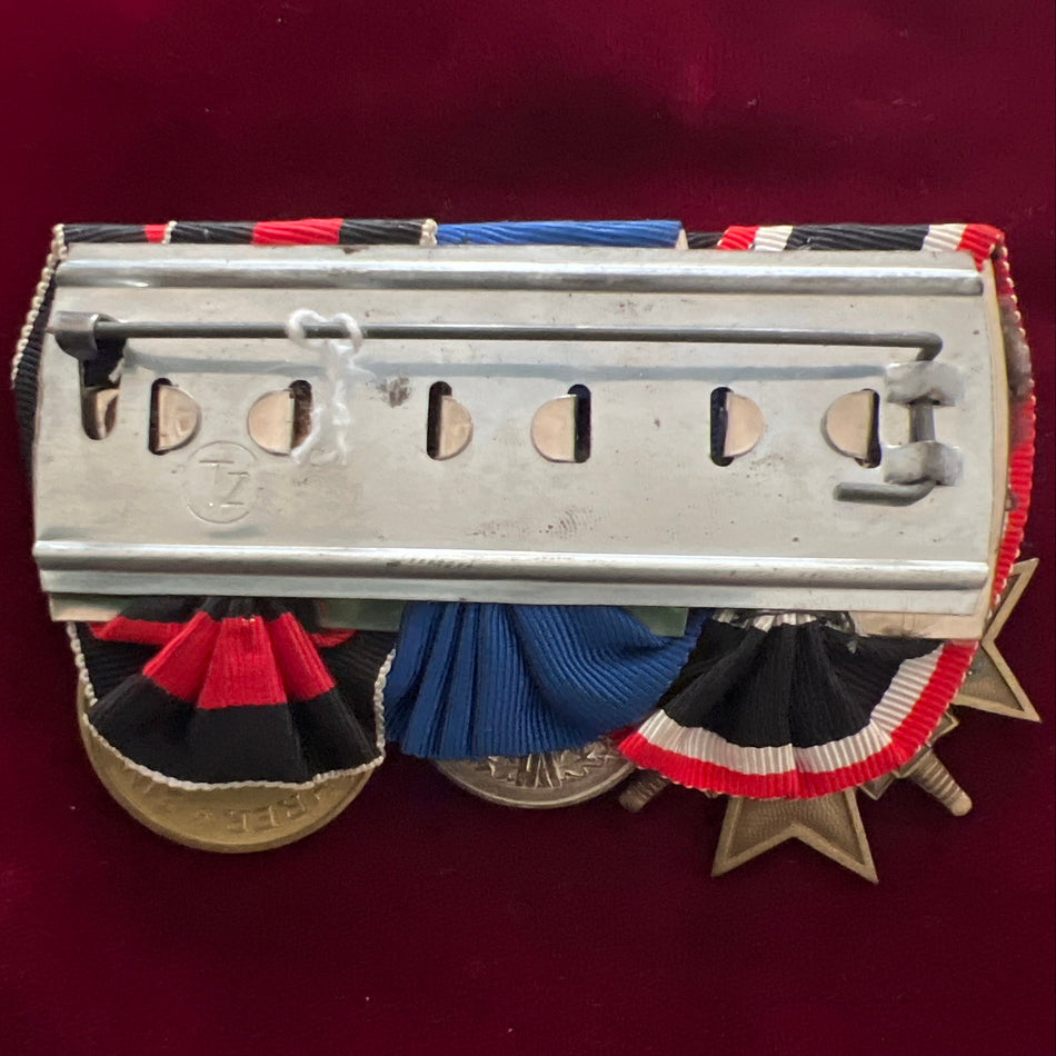 Nazi Germany, group of 3, War Merit Cross, Armed Forces 4 Years Long Service Medal with Luftwaffe bar and Entry into Czechoslovakia, a good example of type