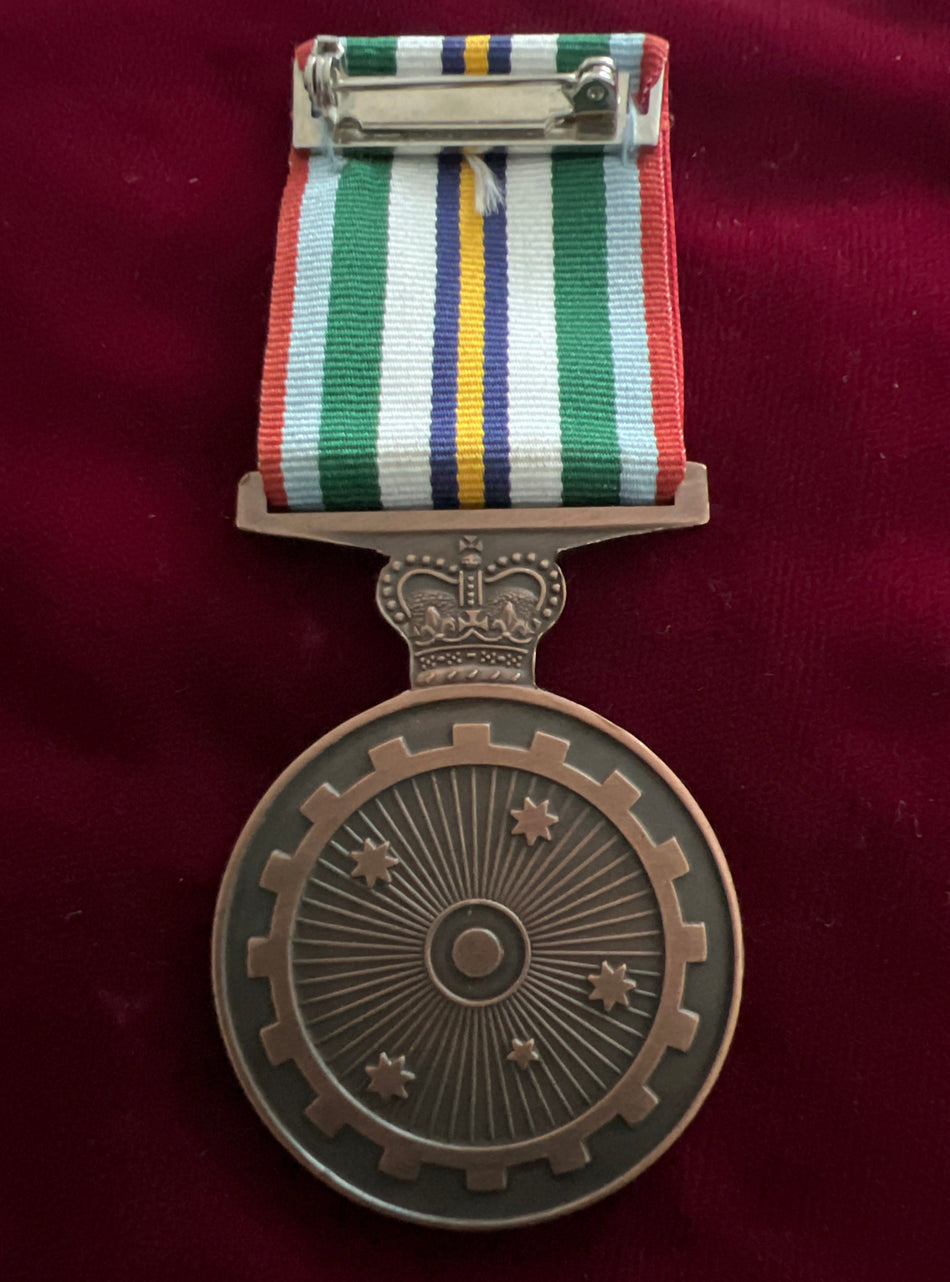 Australia, Anniversary of National Service Medal 1951-1972, named to 1724112 L. P. Sanlorezo