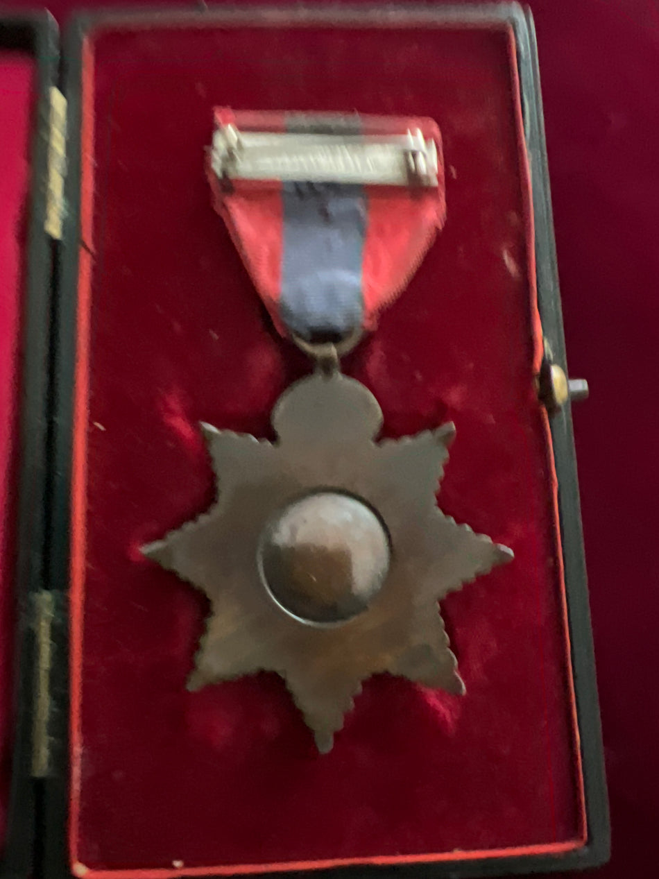 Imperial Service Medal, Edward VII issue 1902-10, engraved C.W. 1905, in original case