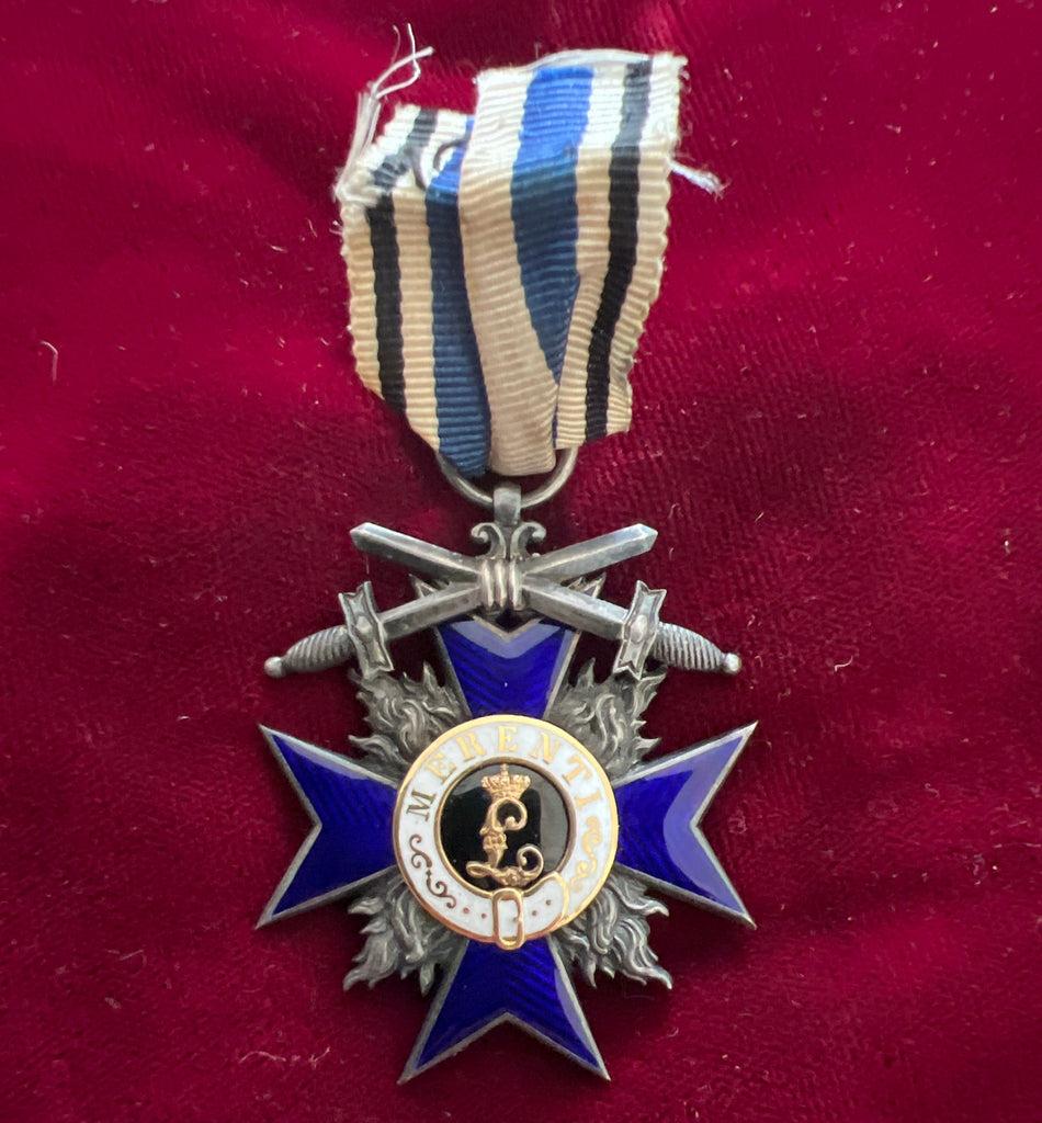 Germany, Bavaria Cross of Merit with swords, 3rd class, silver gilt, an excellent example of type