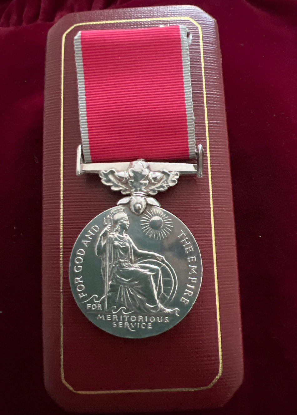 British Empire Medal, Elizabeth II issue, named to Herbert Edward Mudd, in case of issue