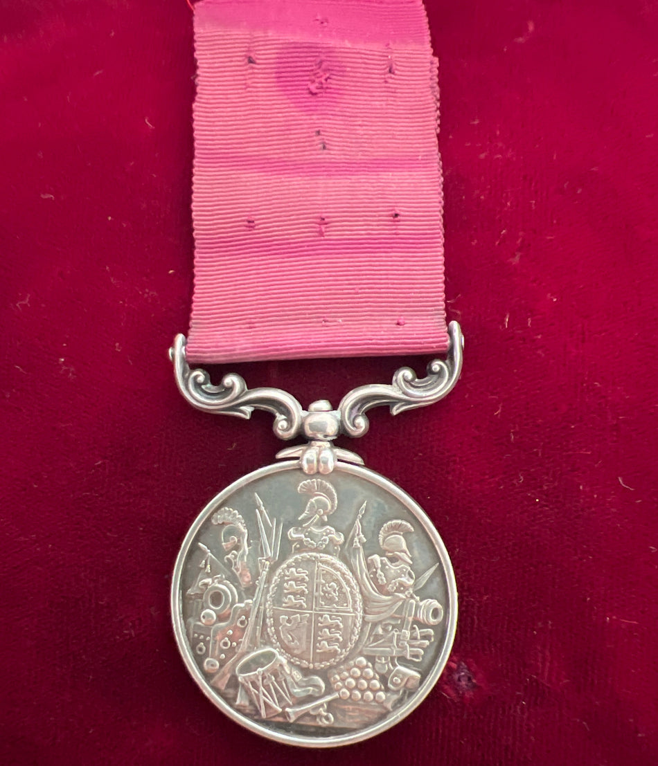 Victorian Army Long Service & Good Conduct Medal to 1698 Colour Sergeant Alexander Spark, 75th Foot