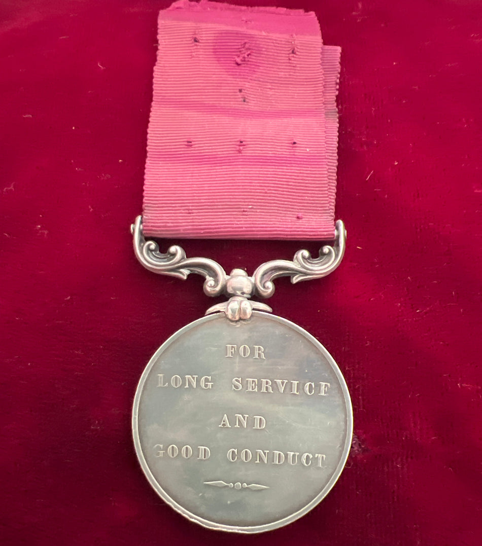 Victorian Army Long Service & Good Conduct Medal to 1698 Colour Sergeant Alexander Spark, 75th Foot