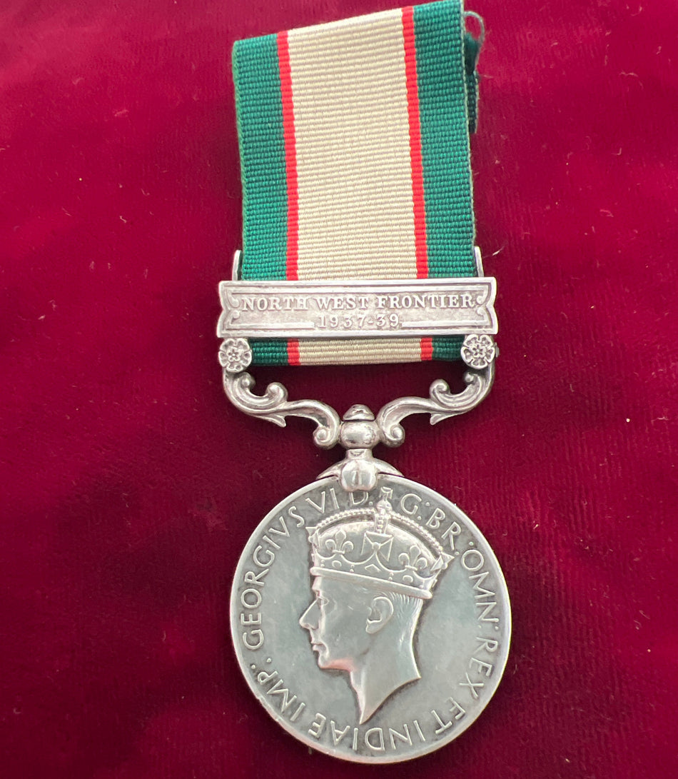 India General Service Medal (1936), North West Frontier 1937-39 clasp to 16289 Sepoy Mian Khan, 5/11 Sikh Regiment