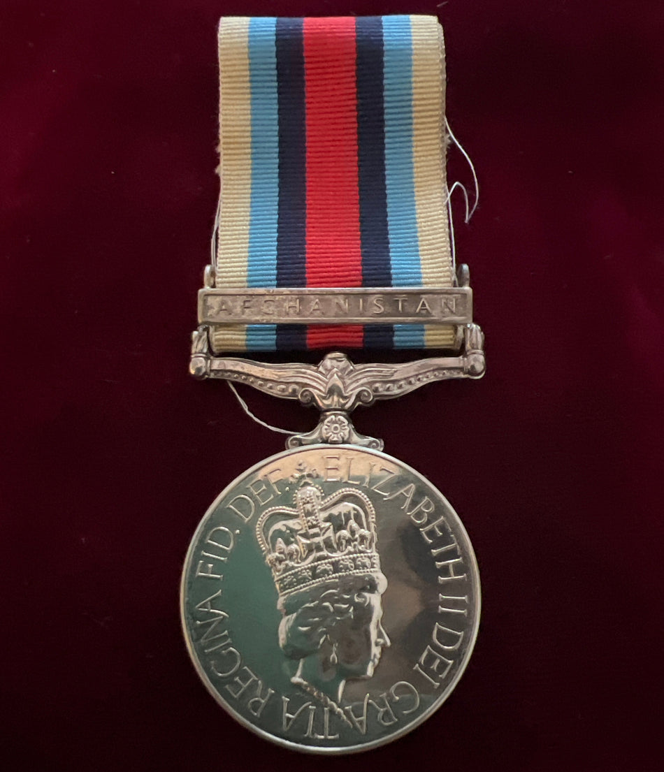 Operational Service Medal for Afghanistan to 08434260 Corporal M. A.Brown, RAF