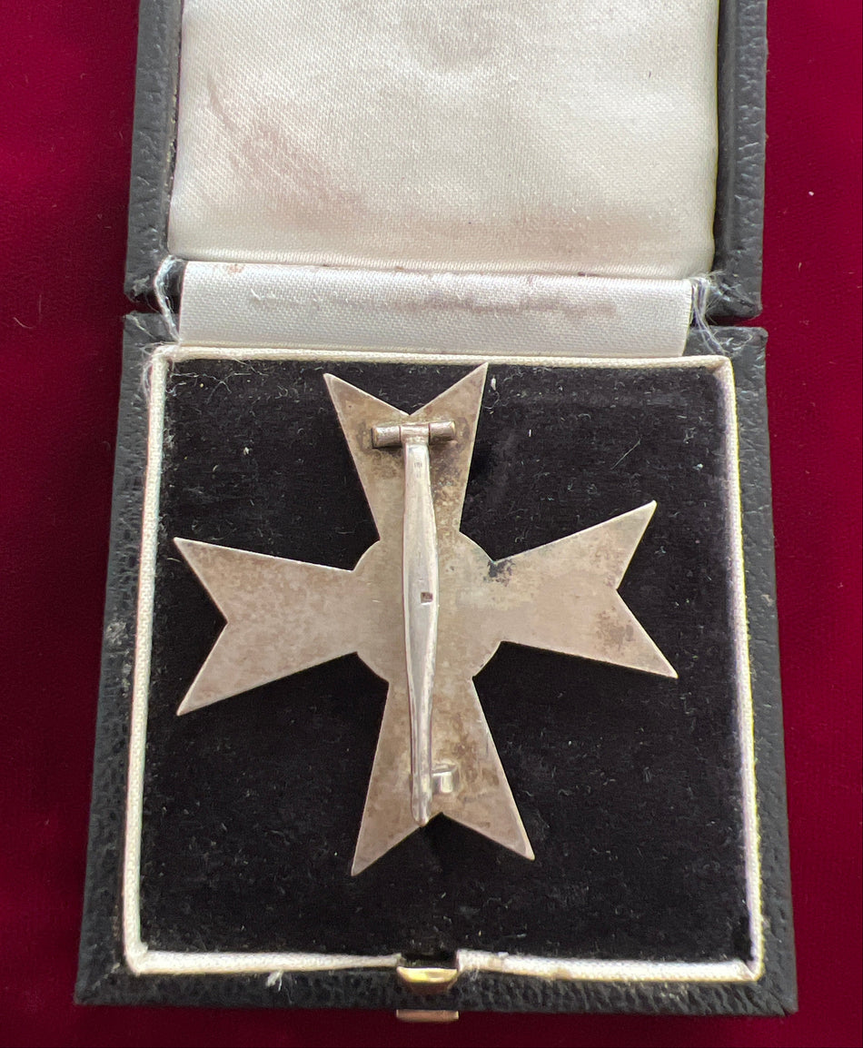 Nazi Germany, War Merit Cross, civil, early type, marked number 4, in original case, a good example of type