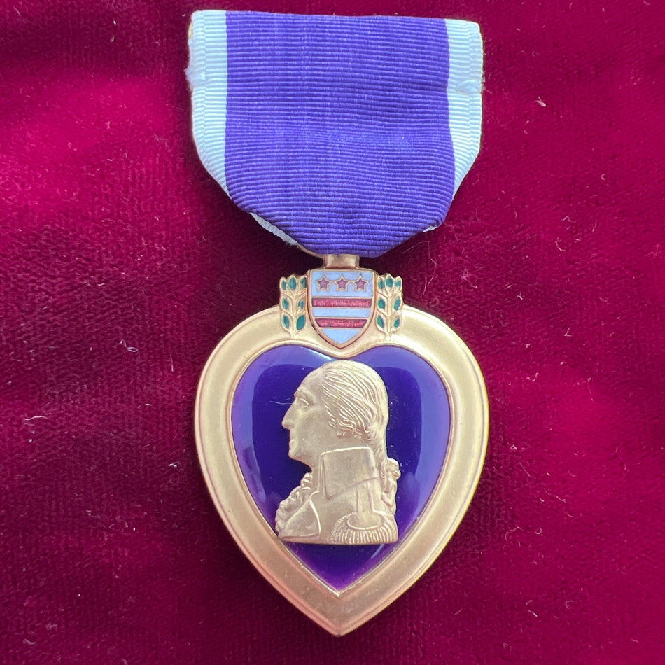 USA, Purple Heart, WW2 type, named to Elvie A. Lydick, engraved