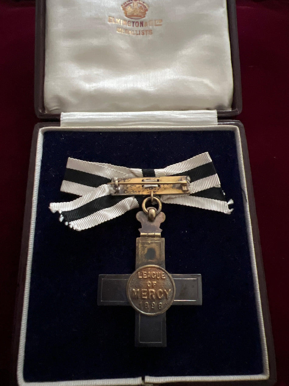 League of Mercy Medal in original case by Elkington