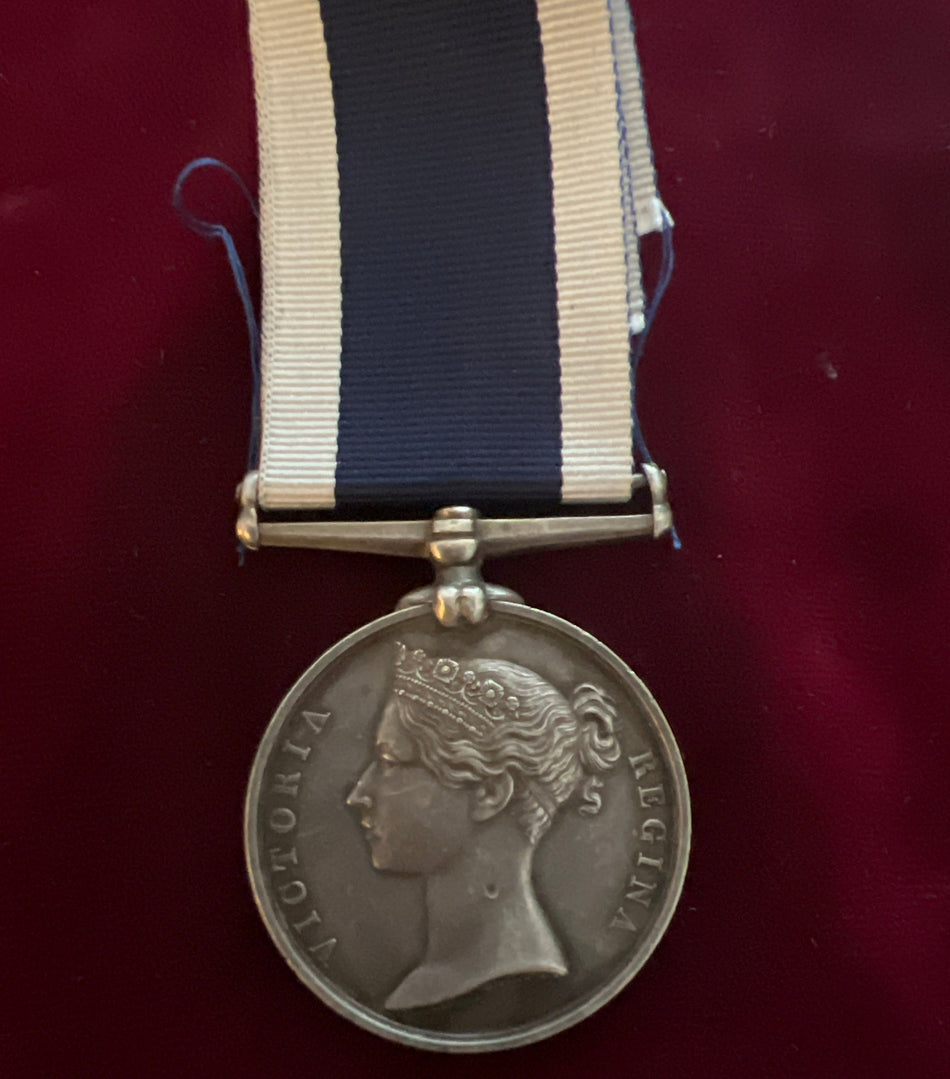 Victorian Naval Long Service and Good Conduct Medal, impressed to W. C. F. Gunn, Writer 1st Class, H.M.S. Assistance, Royal Navy