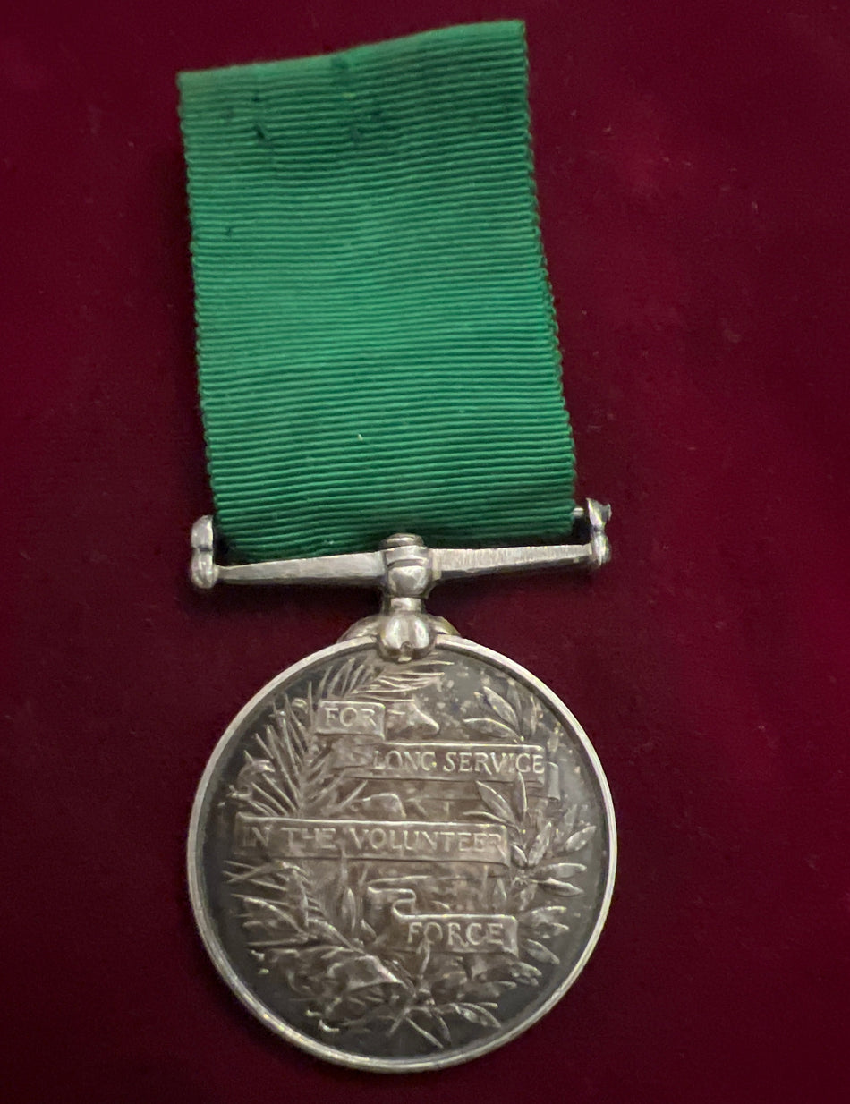 Volunteer Force Long Service Medal, Edward VII, Kaisar-i-Hind, to Volunteer H. B. Jankey, E. Bn. S.R. Volunteer Rifles