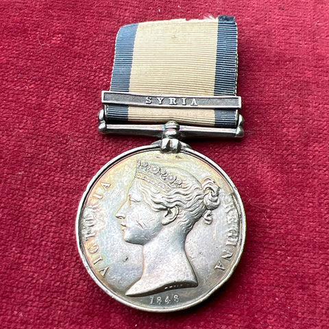 Naval General Service Medal, Syria bar, to Private Royal Marine Robert Wyppe, Royal Navy, HMS Hecate, slight broach marks, some wear