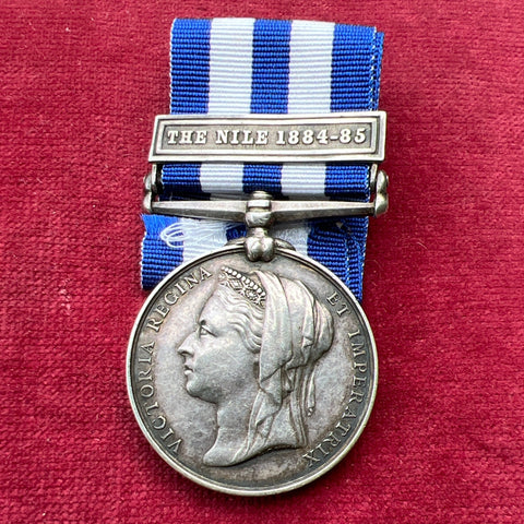 Egypt Medal, The Nile 1884-85 bar, to 1393 Pte. John Grey, 1st Royal Irish Regiment, includes full papers