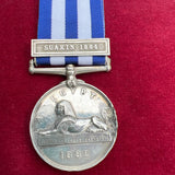 Egypt Medal, Suakim 1884 bar, to Stocker/ Workman George, HMS Euryalus, broach marked