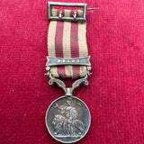 Miniature India Mutiny Medal, Delhi bar, with original pin