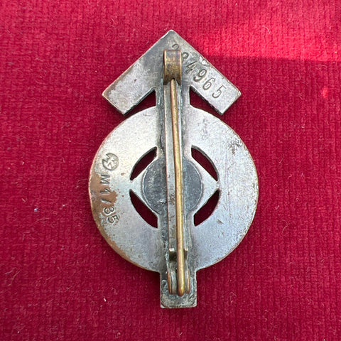Nazi Germany, Hitler Youth Proficiency Badge, silver grade, number 284 ...
