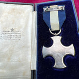 Distinguished Service Cross (DSC), hallmarked for 1918-19, in original case, scarce