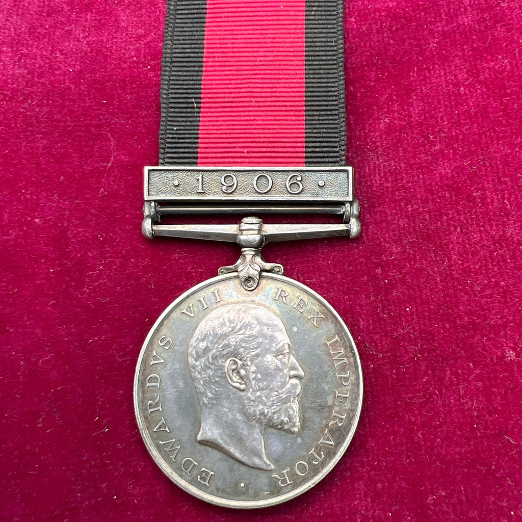 Natal Medal, 1906 bar, to Trooper J. S. Havermann, Umvoti Division Reserves, only 61 with clasp to that division