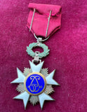 Belgium, Order of the Crown, with swords, knight, military