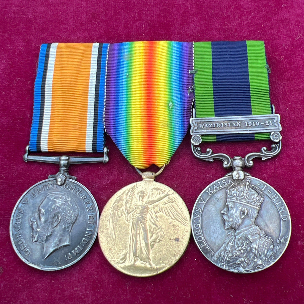 Trio to 24890 Private Thomas Wogan, South Wales Borders Service, 4 Battalion, Indian General Service Medal, Waziristan 1919-21 bar