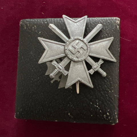 Nazi Germany, War Merit Cross with swords, 1939-45, 1st class, marked number 3, late war, in original box