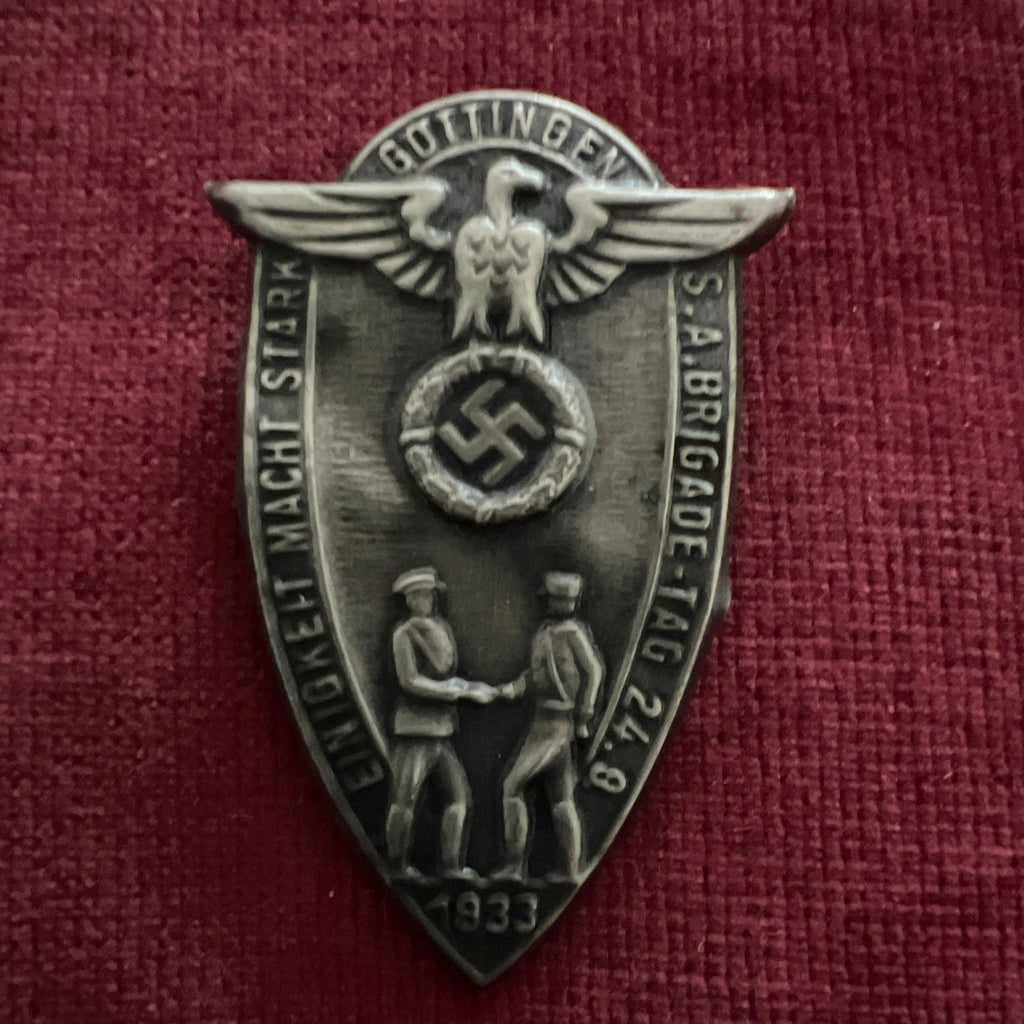 Nazi Germany, early S.A. rally badge, 24th September 1933