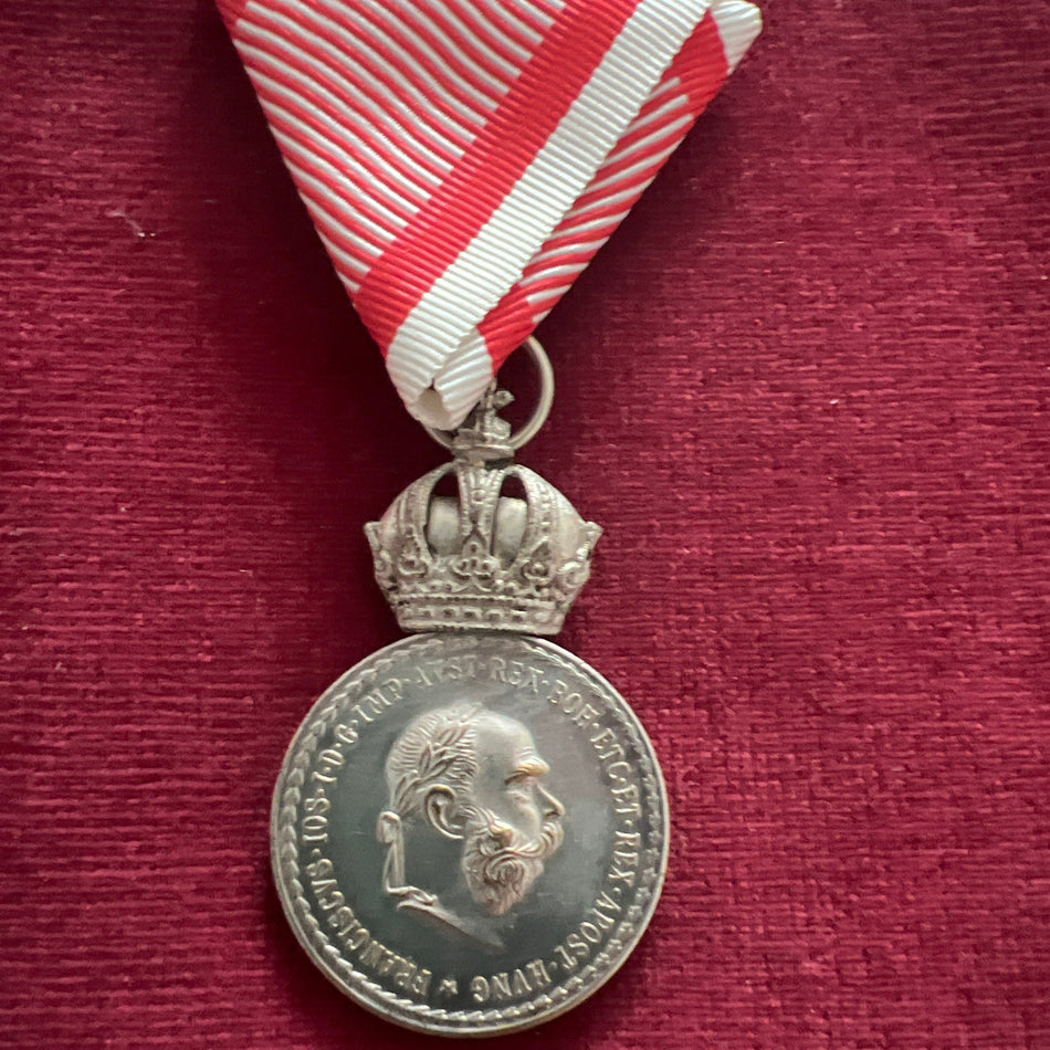 Austria, Medal of Merit in silver, Franz Joseph, 1848-1916