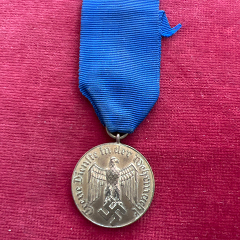 Nazi Germany, Armed Forces 12 Years Long Service Medal, some wear