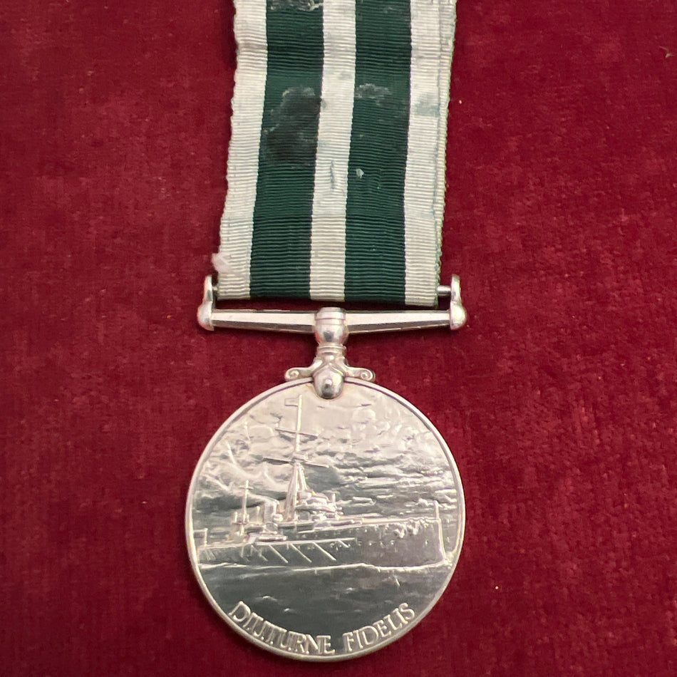 Royal Naval Volunteer Reserve Long Service and Good Conduct Medal, 1937-47, George VI issue, to 7193 Smn. C. W. Cowie, Royal Naval Reserve