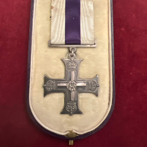 Military Cross awarded to Chaplain Captain of the Forces Rev Simon Hegarty, an Australian, he served for two years and was wounded, he was in charge of St Peters Malvern New South Wales, LG: 4/6/1917, includes a large file of research, an interesting item