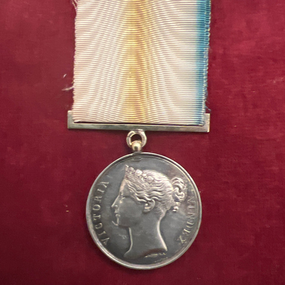 Candahar, Ghuznee, Cabul Medal, Cabul 1942 reverse, with silver suspension replacement of steel one, un-named as issued