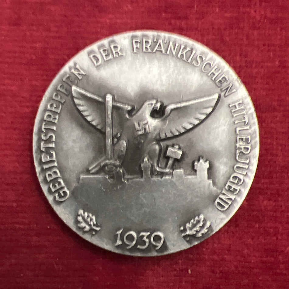 Nazi Germany, Hitler Youth rally badge, 1939, a good example