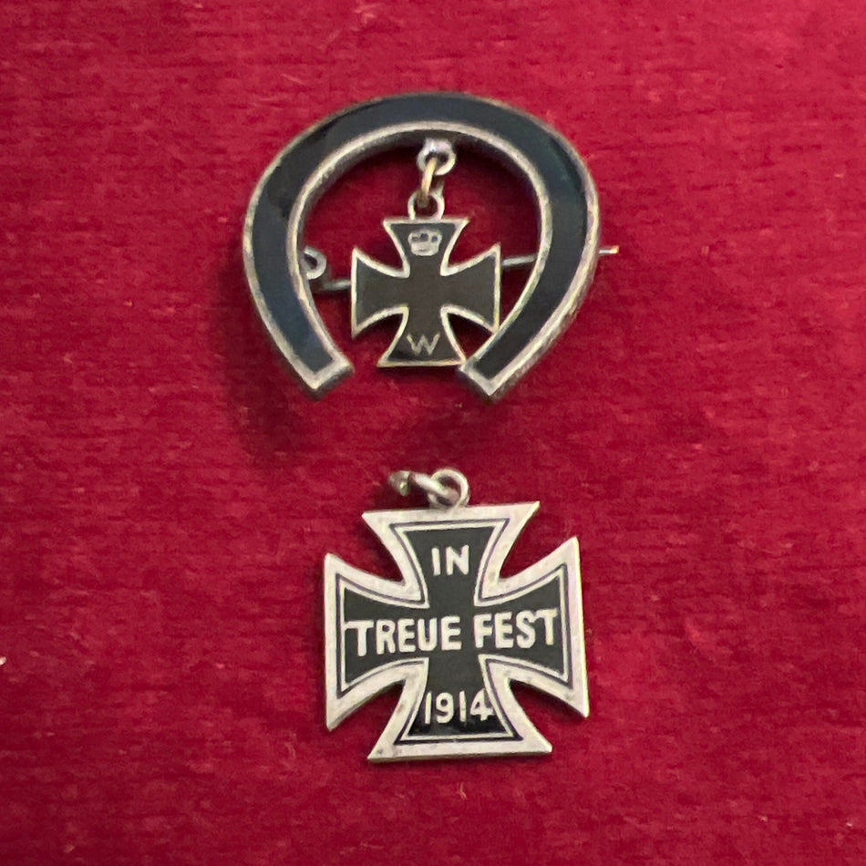 Germany, two sweetheart pins, 1914-18