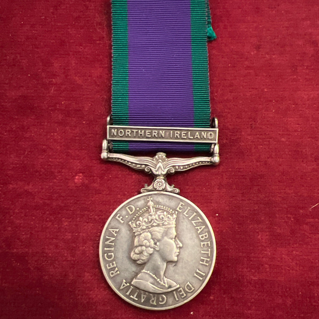 General Service Medal, Northern Ireland bar, to 24111702 Pte. B. Bowers, Duke of Wellington Rifles