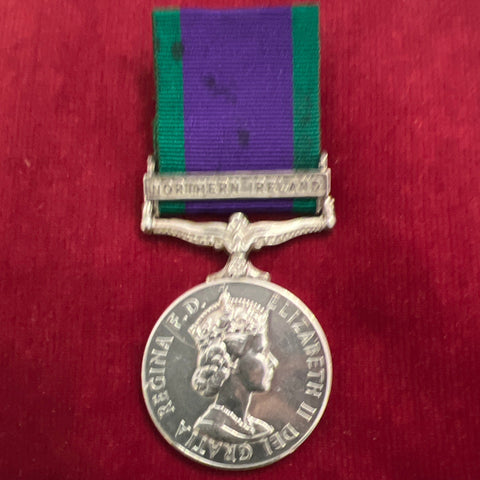 General Service Medal, Northern Ireland bar, to 24783105 Guardsman S. J. Rowe, Coldstream Guards