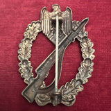 Nazi Germany, Infantry Assault Badge, bronzed, hollow back, a good example