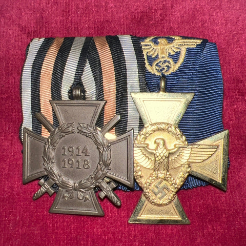 Germany/ Nazi Germany, Cross of Honour 1914-18 & Police 25 Years Service Cross in gilt