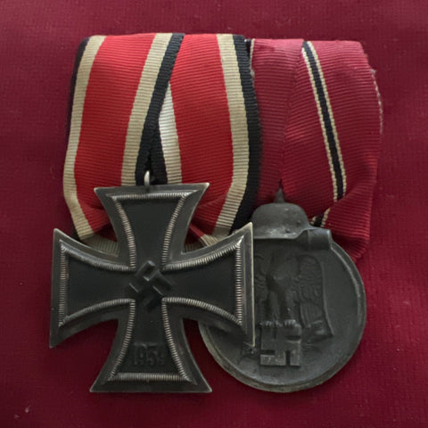 Nazi Germany, Iron Cross/ Russian Front Medal 1941-42 pair