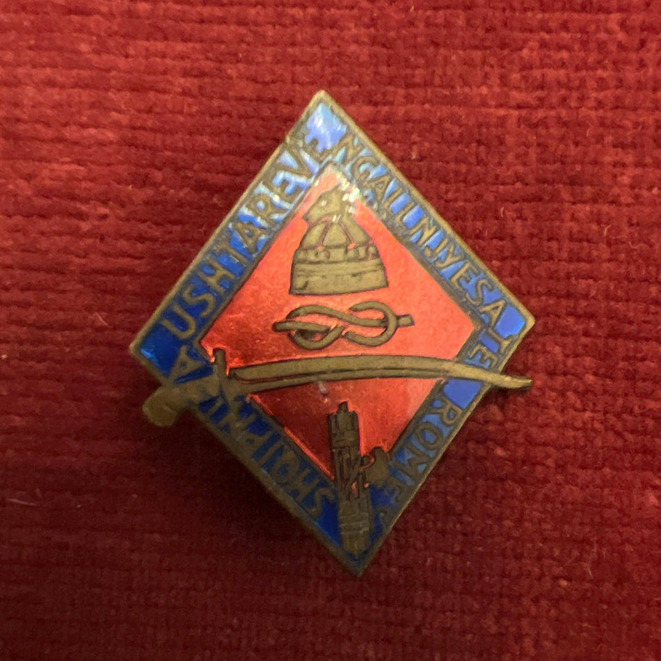 Italy, fascist badge, maker marked