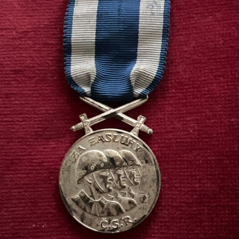 Czechoslovakia, Medal for Merit, 1st class, silver, WW2
