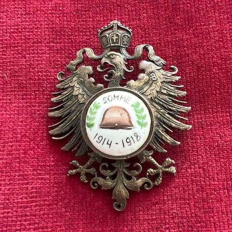 Prussia, Verteran Badge for service on the Somme 1914-18, scarce badge