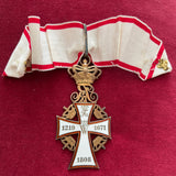 Denmark, Order of Dannebrog, commander, Frederik IX, good silver gilt example