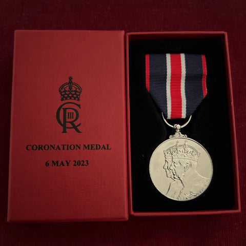 King Charles III Coronation Medal, 6th May 2023, in original box of issue