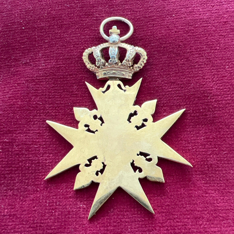 Malta Order, officer class, silver gilt, single-sided, a good example