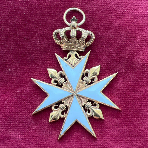 Malta Order, officer class, silver gilt, single-sided, a good example