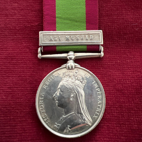 Afghanistan Medal 1878-80, Ali Musjid bar, to 213 Pte. J. Concannon, 81 Loyal Lincoln Volunteers