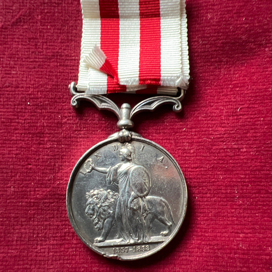 Indian Mutiny Medal to Cpl J. Keeffe, 10 Lincolnshire Regiment