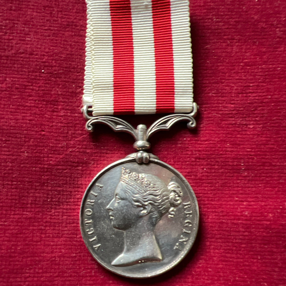 Indian Mutiny Medal to Cpl J. Keeffe, 10 Lincolnshire Regiment